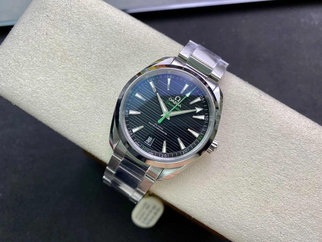CBD Factory Omega Seamaster Aqua Terra 150M 41mm Black Horizontal Teak Dial Green Seconds Hand Stainless Steel Bracelet (231.10.42.21.01.004) 1:1 Super Clone – DD8900 Movement Bright 235